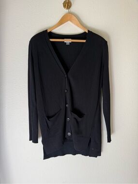 Old Navy Black Button Front V-Neck Cardigan Sweater Women’s Medium